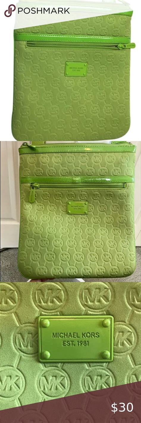 michael kors lime green tote|Michael Kors olive green crossbody.